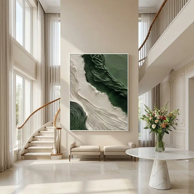 Deep Green Tide Canvas Art
