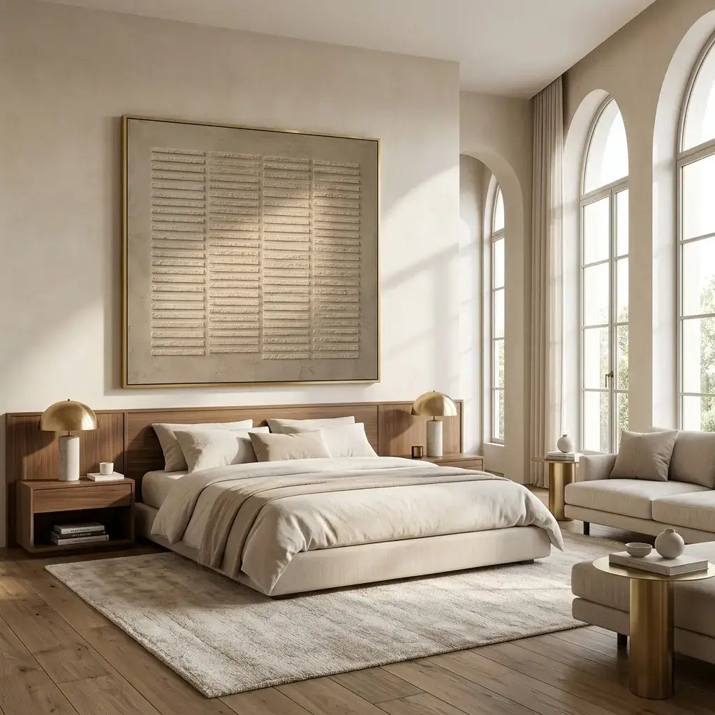 Soft Grid Canvas Art