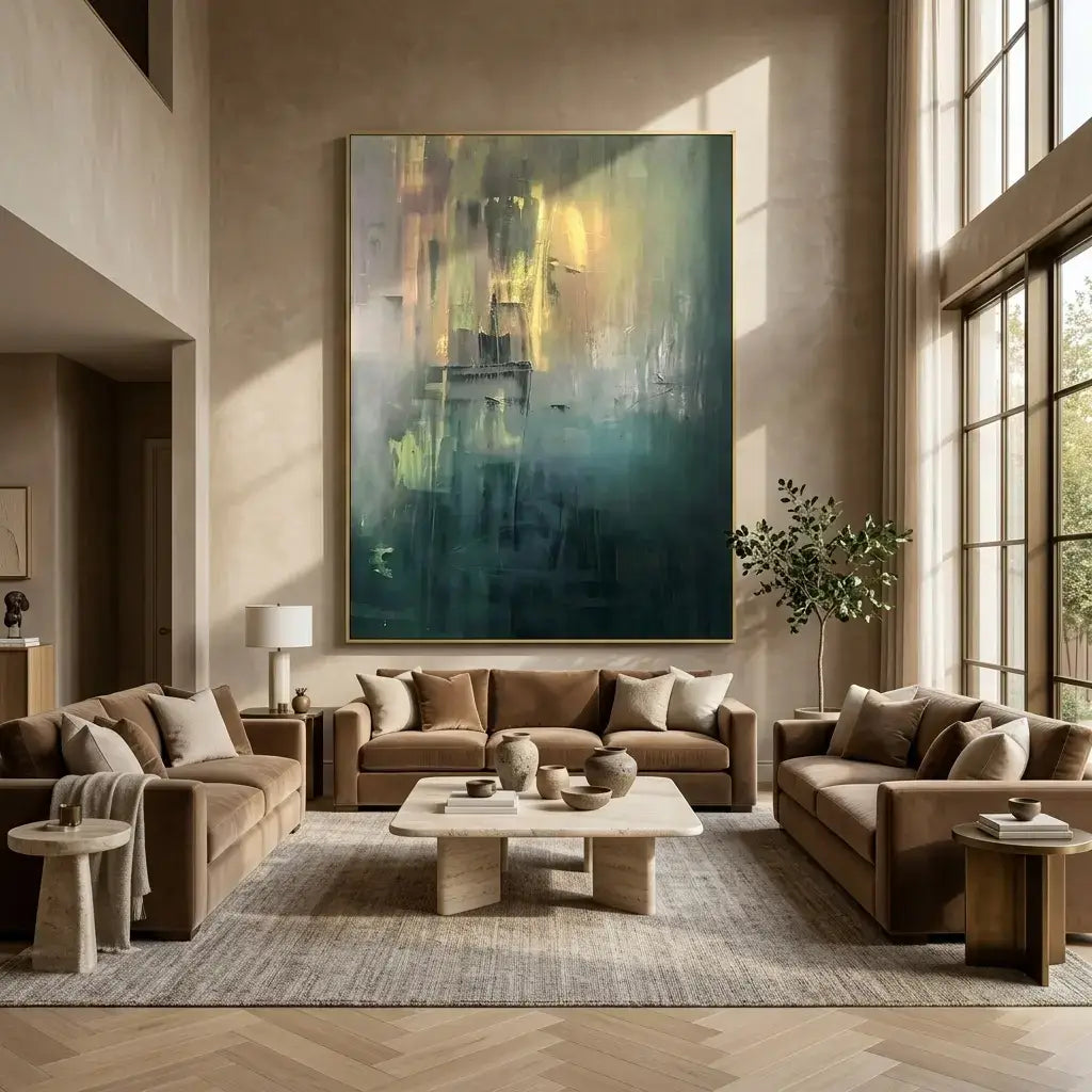 Misty Green Canvas Art
