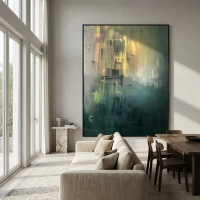Misty Green Canvas Art
