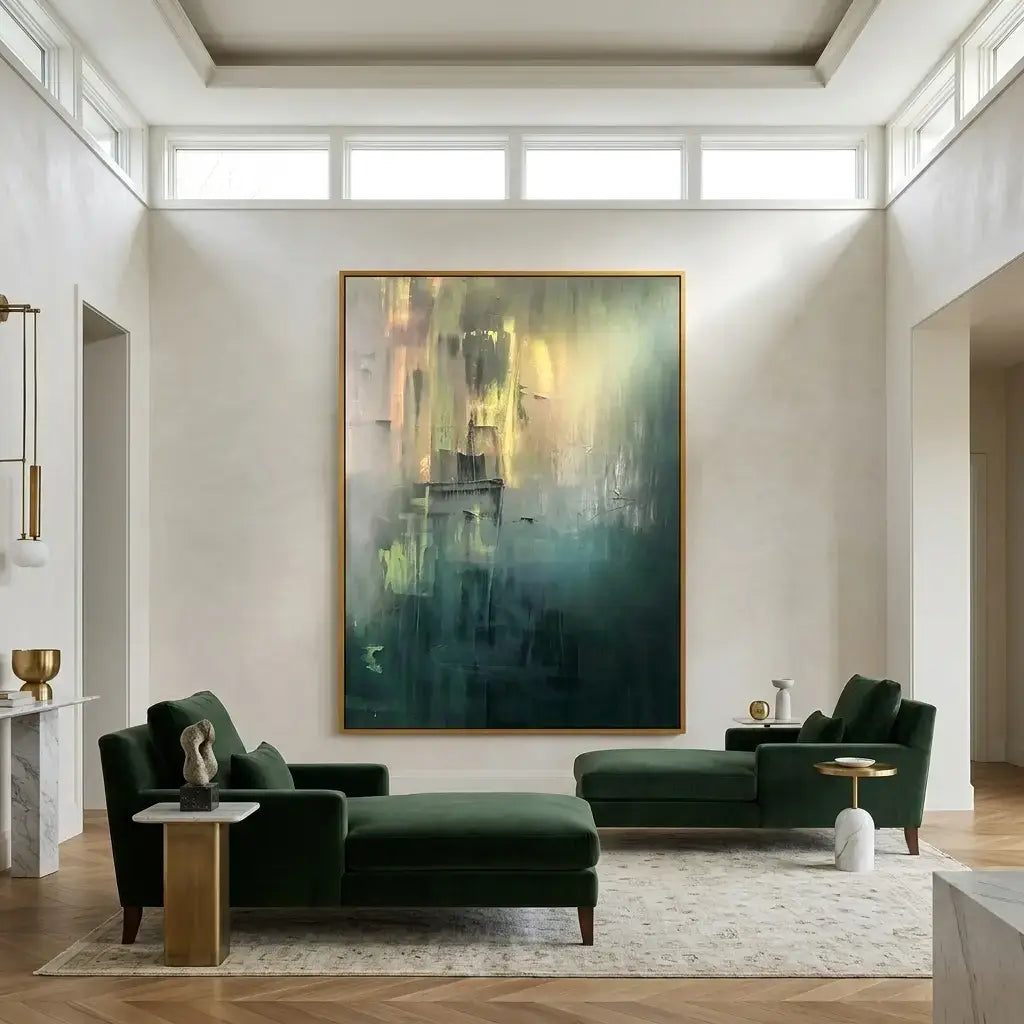Misty Green Canvas Art