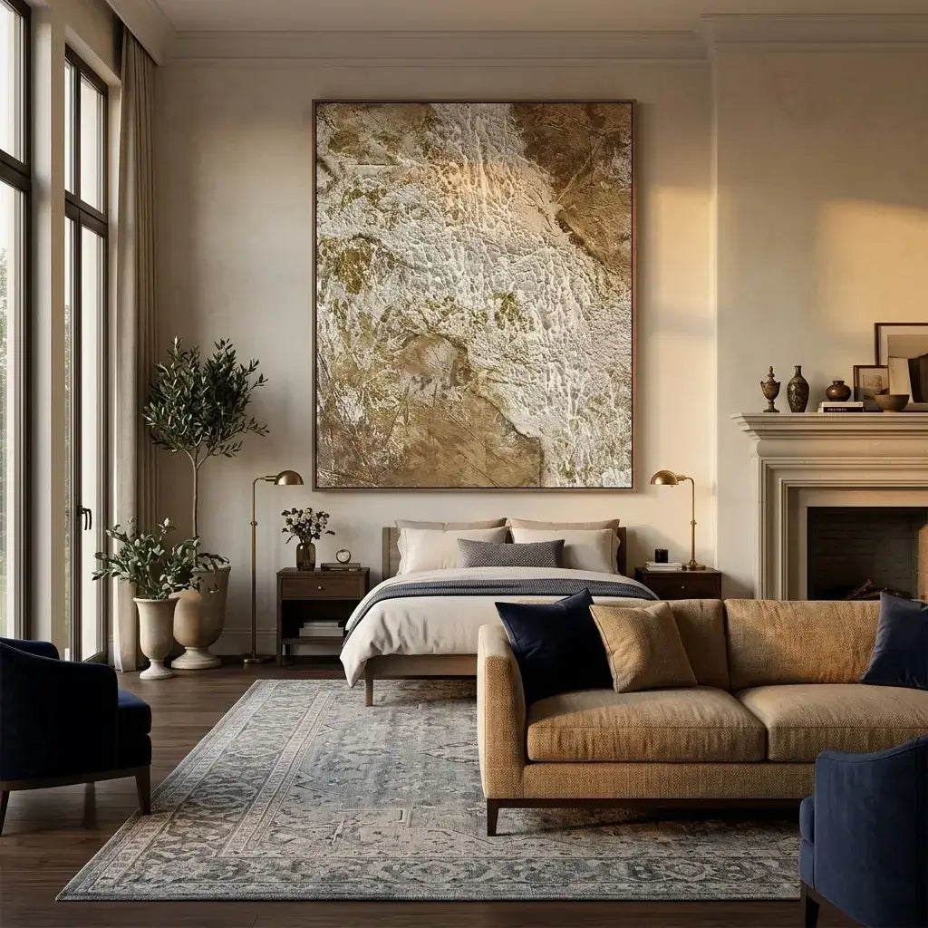 Weathered Gold Canvas Art