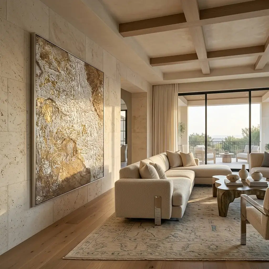 Weathered Gold Canvas Art